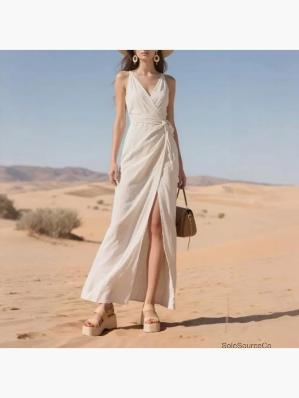 Women Raffia Woven Wedge Espadrille Sandals Platform Ankle Strap Summer